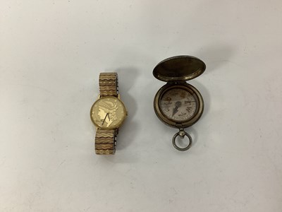 Lot 572 - WWI Marching Compass, marked Dennison,...