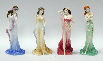 Lot 1053 - Four Coalport Porcelain Limited Edition...