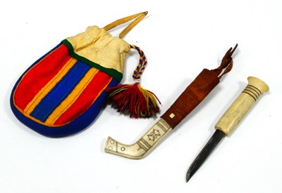 Lot 1197 - A 1960's Swedish Reindeer Knife, by N. Franki...