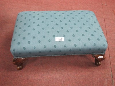 Lot 1562 - A XIX Century Walnut Footstool, with...