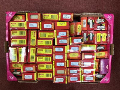 Lot 445 - Fifty-seven boxed Hornby 00 gauge wagons.