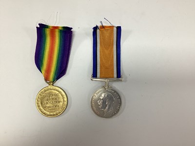 Lot 628 - WWI Casualty Gordon Highlanders Medal Duo,...