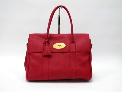 Lot 1333 - Mulberry; A Scarlet Red Leather Bayswater...