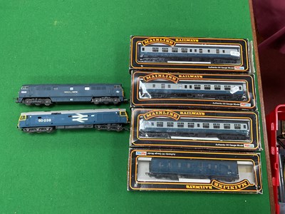 Lot 539 - Two 00 gauge Lima BR Blue diesel locomotives:...