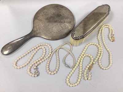 Lot 29 - A Hallmarked Silver Backed Hand Mirror, of...