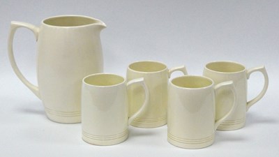 Lot 1043 - A Keith Murray for Wedgwood Pottery Jug,...