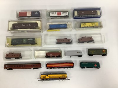 Lot 504 - A collection of American outline N gauge,...
