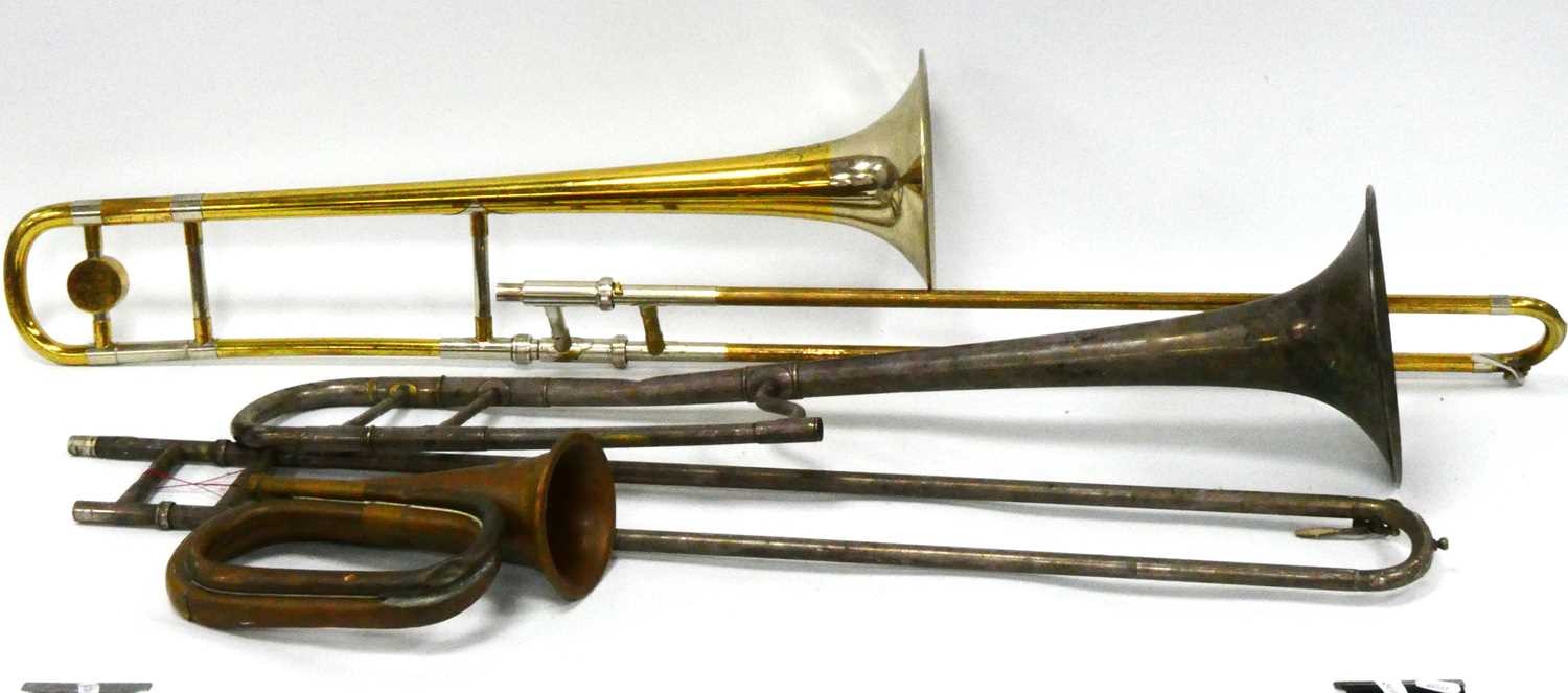 Lot 1310 - A Vintage Selmer 'Invicta' Trombone, (no keys),...