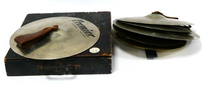 Lot 1311 - A Boxed Pair of Premier 14" Marching Cymbals,...