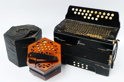 Lot 1317 - A Lachenal and Co. Concertina, with...