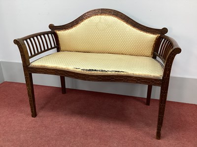 Lot 1450 - An Early XX Century Mahogany Salon Seat, the...