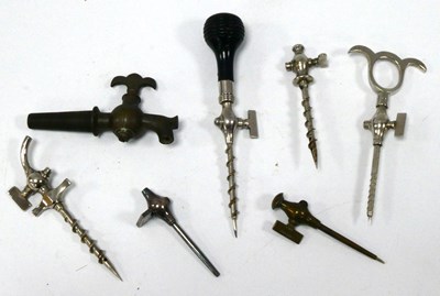 Lot 1207 - Six Champagne Taps and One Barrel Tap, in...