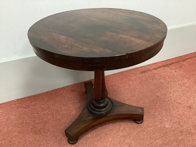 Lot 1437 - A Miniature Rosewood Veneered Circular Table,...