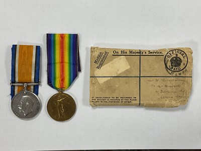 Lot 659 - WWI Casualty Gordon Highlanders Medal Duo,...