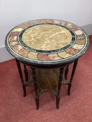 Lot 1459 - A Mahogany Specimen Marble Top Centre Table,...