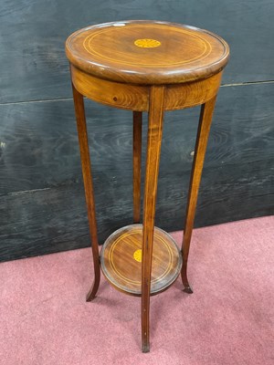 Lot 1587 - Early XX Century Mahogany Inlaid Jardinere...