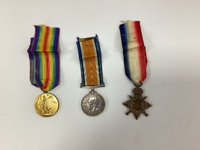 Lot 646 - WWI Casualty Gordon Highlanders Medal Trio,...