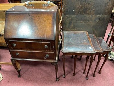 Lot 1529 - Small Mahogany Bureau, with a fall front,...