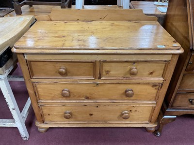 Lot 1540 - A Pine Chest of Drawers, with a low back, 2...