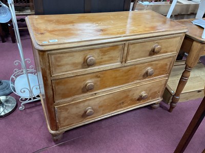 Lot 1531 - XIX Century Pine Chest of Drawers, top with a...