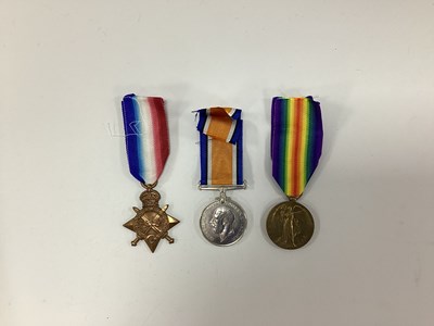 Lot 647 - WWI Casualty Black Watch Medal Trio,...