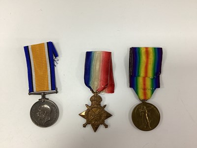 Lot 665 - WWI Casualty Black Watch Medal Trio,...