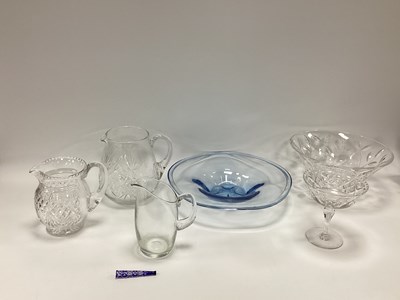Lot 1181 - Whitefriars Glass Bowl, in pale blue, cut...