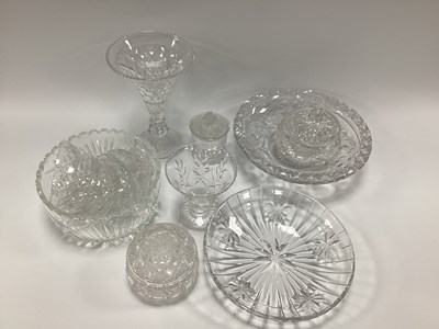 Lot 1189A - Stuart Cut Glass Bowl, vases, powder bowls,...