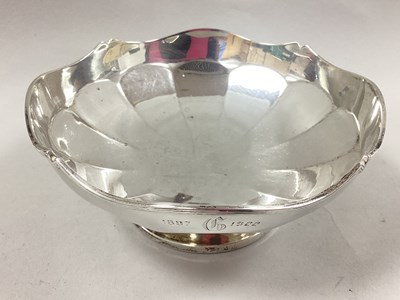 Lot 15 - A Hallmarked Silver Footed Dish, London 1922,...