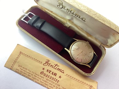 Lot 248 - Bentima Star; A Vintage Incabloc 9ct Gold...