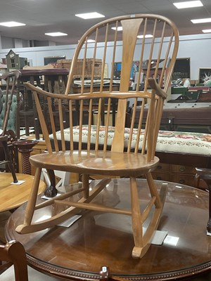 Lot 1623 - Ercol Windsor Rocking Chair with waisted...