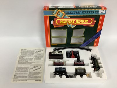 Lot 669 - A Hornby Junior battery Train set with 0-4-0...