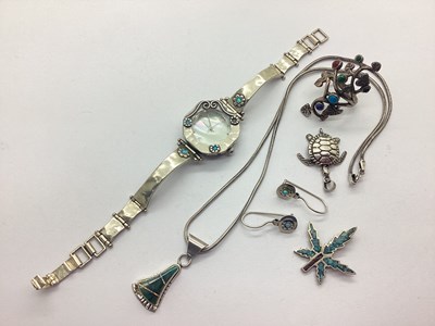 Lot 247 - A Modern Stone Set Ladies Wristwatch, the...