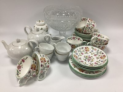 Lot 1215 - Minton 'Haddon Hall's Teaware, comprising six...