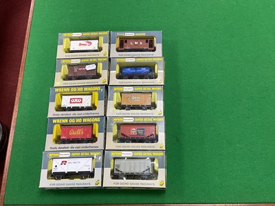 Lot 589 - Ten OO Scale Wagpns by Wrenn, all boxed.
