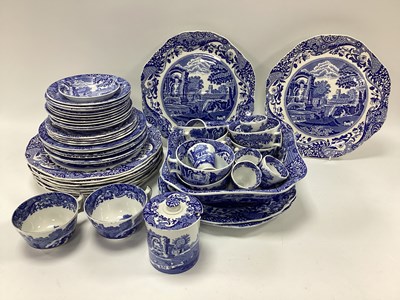 Lot 1252 - Copeland Spode Italian Blue & White Table...