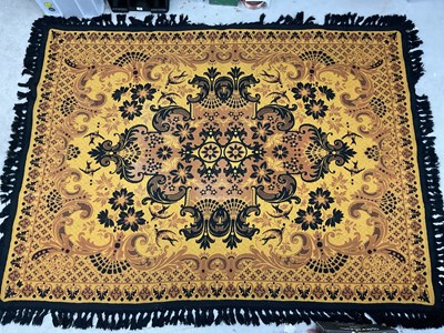 Lot 1569 - A 1970s Spanish Style Rug, with a black...