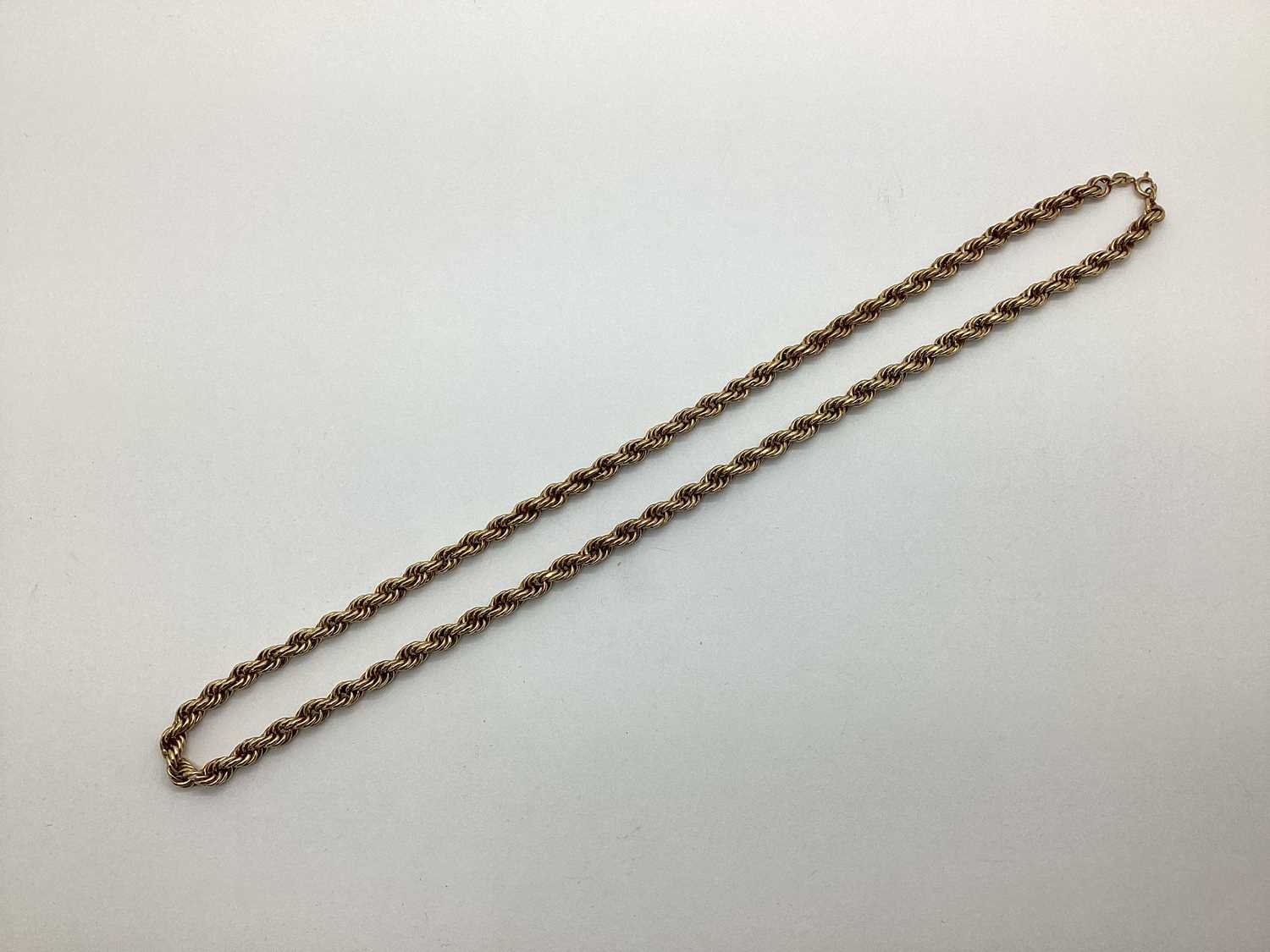 Lot 132 - A 9ct Gold Ropetwist Chain, of uniform design...