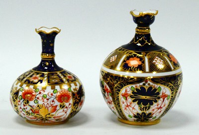 Lot 1055 - A Royal Crown Derby Porcelain Vase, the...