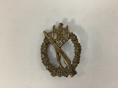 Lot 575 - WWII German Third Reich Infantry Assault badge,...