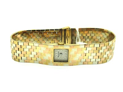 Lot 255 - Bueche Girod; A Vintage 9ct Three Colour Gold...