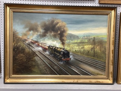 Lot 1486 - David Weston, Steam Train on Mainline...