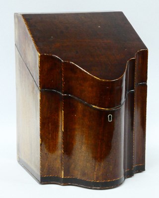 Lot 1188 - An XVIII Century Serpentine Form Mahogany...