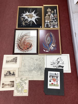 Lot 1479 - Willie Rawson Etchings (x 4). Jennie Baines...