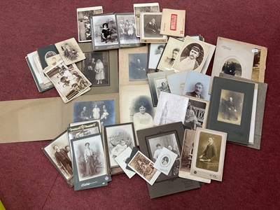 Lot 1394 - Two Cricketer Photos Circa 1900, family and...
