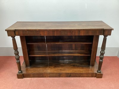 Lot 1432 - A XIX Century Rosewood Bookcase, with turned...