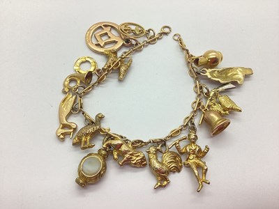 Lot 87 - A Fancy Link Bracelet, of circular panel...