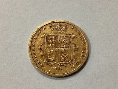 Lot 260 - 1880 Victoria 'Shield Back' Gold Half Sovereign.