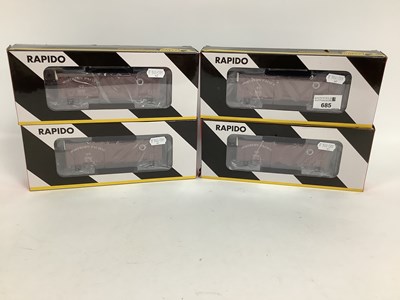 Lot 685 - Four Rapido Trains Inc. HO Gauge Northern...