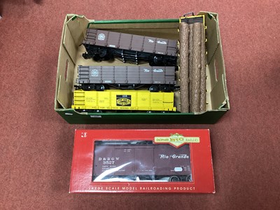 Lot 380 - Five Bachmann G Gauge American Outline Rolling...
